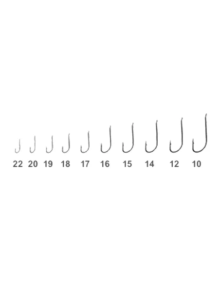 Tubertini fishing hooks series 1T nickel plated long shank medium thickness Tubertini Fishing Hooks