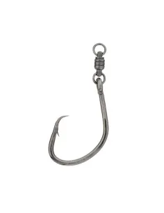 Tubertini fishing hooks series 288 BB with stainless steel swivel with eyelet thick wire 2pcs Hooks Eyelet Fishing Tubertini