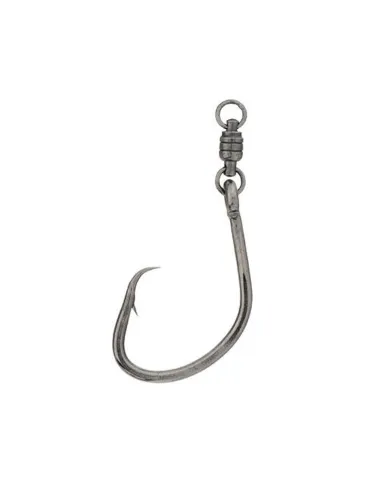 Tubertini fishing hooks series 288 BB with stainless steel swivel with eyelet thick wire 2pcs Hooks Eyelet Fishing Tubertini