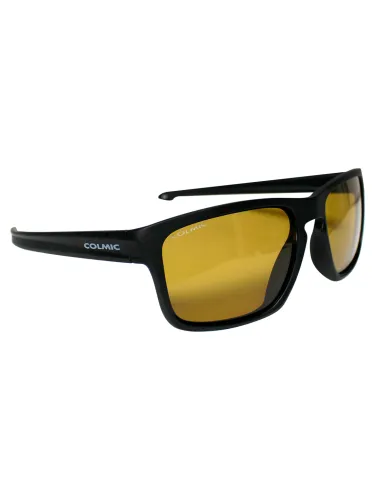 Colmic Visible Yellow Occhiali da Pesca Polarizzati Sunfish con Custodia Occhiali Polarizzati da Pesca Colmic