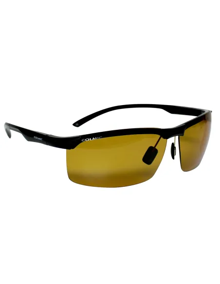 Colmic Leopard Yellow Occhiali da Pesca Polarizzati Sunfish con Custodia Occhiali Polarizzati da Pesca Colmic