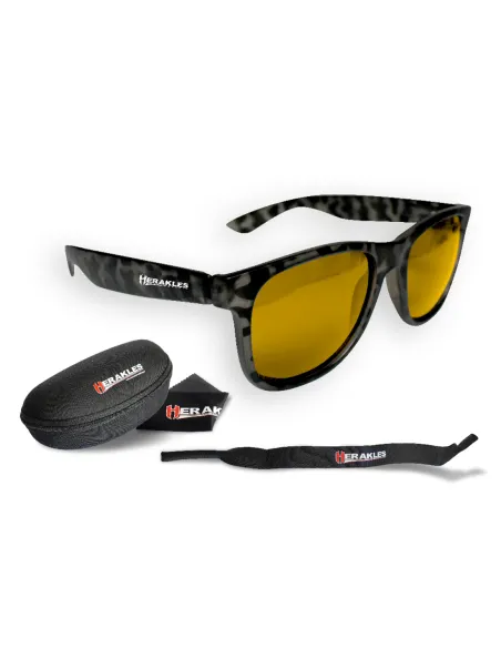Herakles Camou Yellow Sunfish Polarized Fishing Glasses with Case