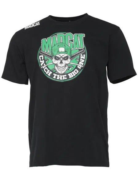 MadCat Skull Fisherman T-Shirt Madcat Fishing Tshirt