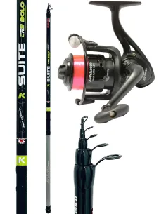 Combo Canna From Fishing Bolognese Delta 4 m in kit With Reel