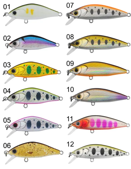 Seika Samu 50 mm minnow spinning 4 gr sinking / sinking Artificial Baits Minnow Seika
