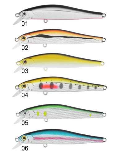 Seika Zaris jerkbait Spinning 78 mm forma sottile 7.4 g galleggiante / floating Esche Artificiali Minnow Seika