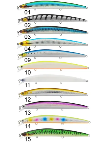 Seika warrior sf 175 mm long jerk 31 gr galleggiante Esche Artificiali Minnow Seika