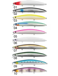 Seika Toda long jerk 125 mm galleggiante 20 g Esche Artificiali Minnow Seika 2
