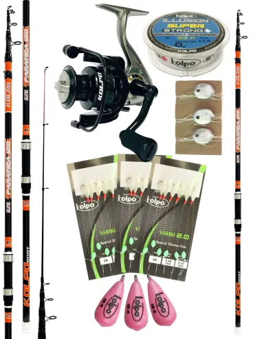 Kolpo Kit da Pesca Dalla Barca completo e professionale mod.02 Kit Bolentino Kolpo
