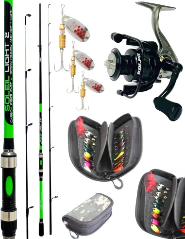 Kolpo combo da pesca spinning trota lago completo mod.2 Kit Spinning Kolpo