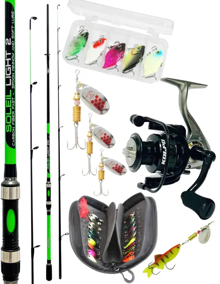 Kolpo complete lake trotting spinning fishing combo mod.3 Kolpo Spinning Kit