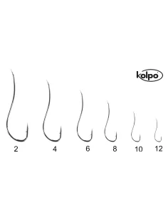 Kolpo Ami da Pesca 1007 ni Storto nichelato Ami sfusi Kolpo 2