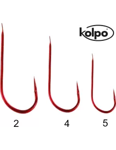 1013 fishing hooks red Red Kolpo  2