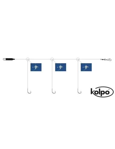 Kolpo Lenza 3 ami Pronta Top Pesca Esche Artificiali Kolpo