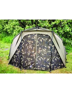 Carp Spirit Magnum 100 Bivvy Zip-In Camo Fishing Tent Mesh Hubs Carp Spirit Tents