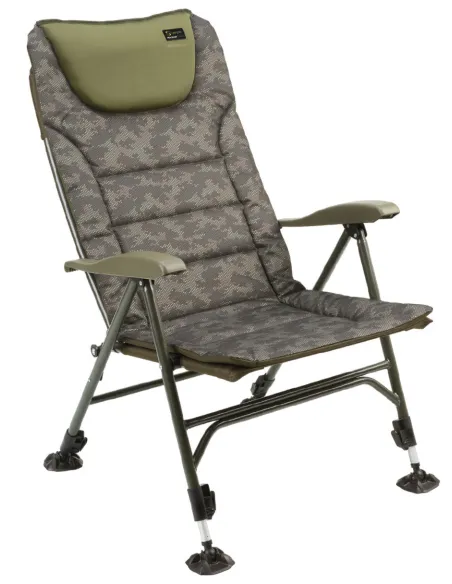 Carp Spirit Chair with adjustable legs camu Fishing Magnum Hi Back Chair Camo Beds and chairs Carpfishing Carp Spirit