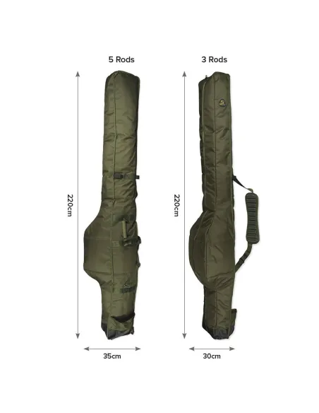 Carp Spirit Fodero Porta Canne Con Divisori Imbottiti da Pesca Magnum Multi Sleeves Foderi Per Canne Carpfishing Carp Spirit