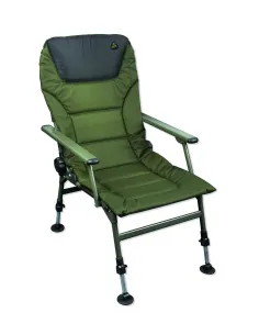 Carp Spirit Sedia con gambe e schienale regolabile da Pesca Padded Level Chair With Arms Lettini e sedie Carpfishing Carp Spirit