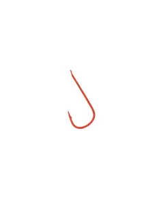 Tubertini fishing hook series 2 red rounded shape suitable for maggots earthworms and mail