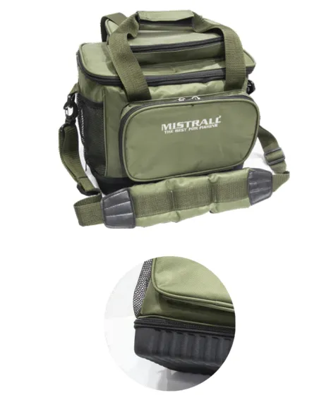 Mistrall Borsa per la pesca con fondo rigido 32x20x27cm Borse porta attrezzatura Mistrall