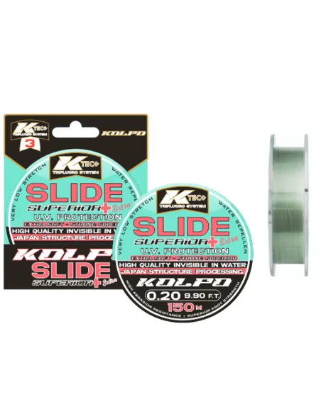 Kolpo Slide high quality monofilament fishing line for reels and lines 150mt