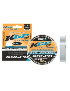 Kolpo Kgp One filo da pesca 100% fluorocarbon invisibile in acqua 50mt Fluorocarbon Kolpo