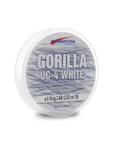 Tubertini Gorilla UC-4 white 150mt monofilo da pesca leggero e morbido Monofili Tubertini