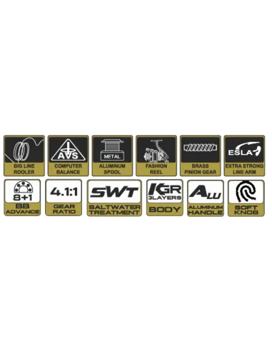 Kolpo Briza Mulinello da pesca Surfcasting 8+1 cuscinetti Mulinelli Surf Casting Kolpo