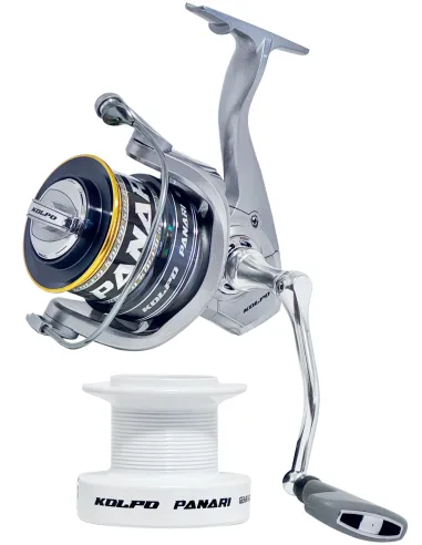 Kolpo Panari Mulinello da pesca Surfcasting 7+1 cuscinetti con doppia bobina Mulinelli Surf Casting Kolpo