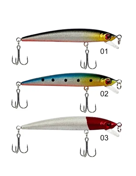 Kolpo Krag Artificiale da pesca spinning e traina 9.0cm 6.4gr slow sinking Esche Artificiali Minnow Kolpo