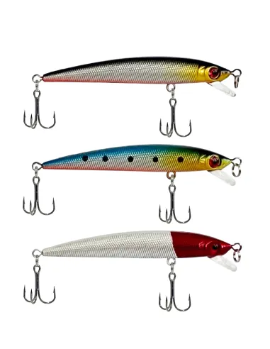 Kolpo Krag Artificiale da pesca spinning e traina 9.0cm 6.4gr slow sinking Esche Artificiali Minnow Kolpo