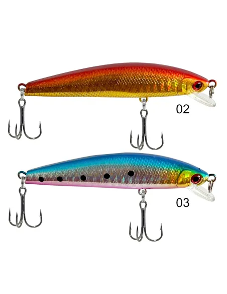 Kolpo Glym Artificiale da pesca spinning e traina 8.0cm 7.0gr galleggiante Esche Artificiali Minnow Kolpo