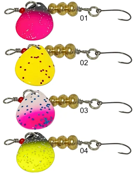 Kolpo Vorx Artificiale rotante da pesca spinning mono amo 6 grammi 3.5 Esche Artificiali Cucchiaini Kolpo