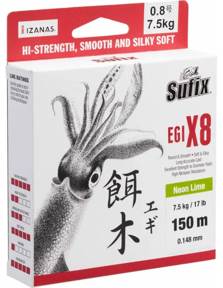 Sufix Braided Egi X8 Sufix Braids