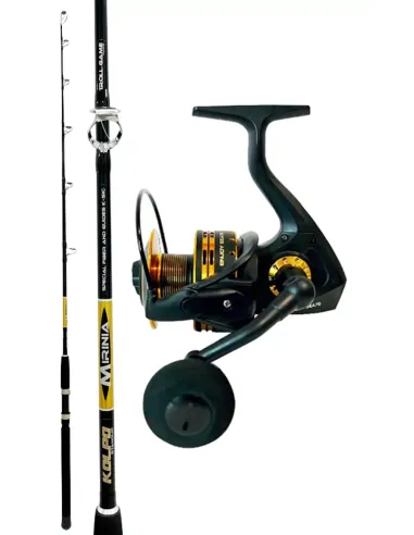 Coastal Trolling Kit with Rod + Reel with Line