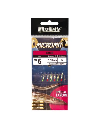 Ragot Sabiki Micromit Gold 4,3 Gr Artificiale da Pesca Sabiki Ragot