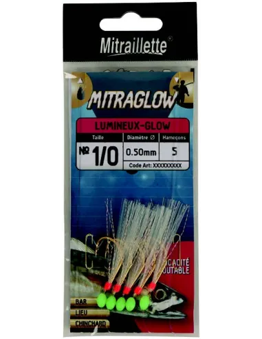 Ragot Sabiki Mitra Glow Artificiale da Pesca Sabiki Ragot