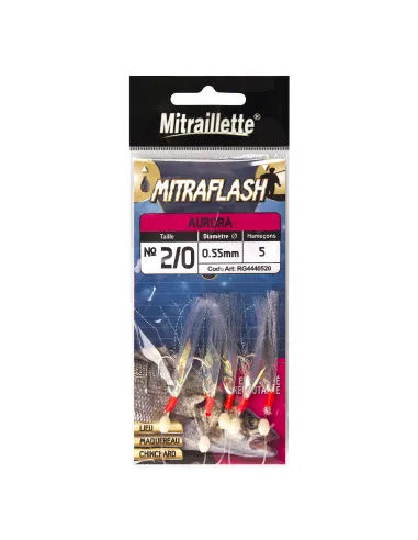 Ragot Sabiki Mitraflash Aurora Artificiale da Pesca Sabiki Ragot