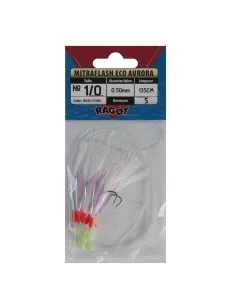 Ragot Sabiki Mitraflash Eco Aurora Artificiale da Pesca Sabiki Ragot