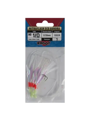 Ragot Sabiki Mitraflash Eco Aurora Fishing Lure Sabiki Ragot
