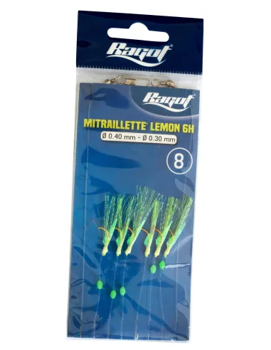 Ragot Sabiki Mitraillette Lemon Artificiale da Pesca Sabiki Ragot