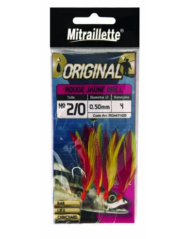 Ragot Sabiki Mitraillette Original Artificiale da Pesca Sabiki Ragot