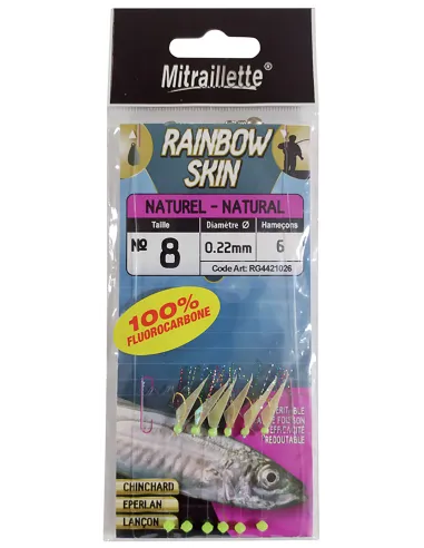 Ragot Sabiki Rainbow Skin Fluoro 3,8 Gr Artificiale da Pesca Sabiki Ragot