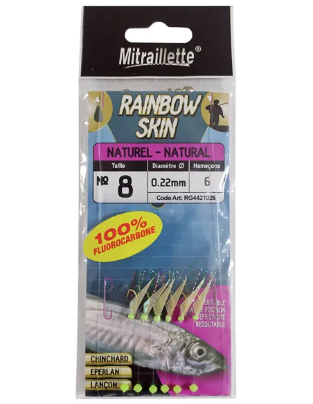 Ragot Sabiki Rainbow Skin Fluoro 3.8 Gr Fishing Lure Sabiki Ragot