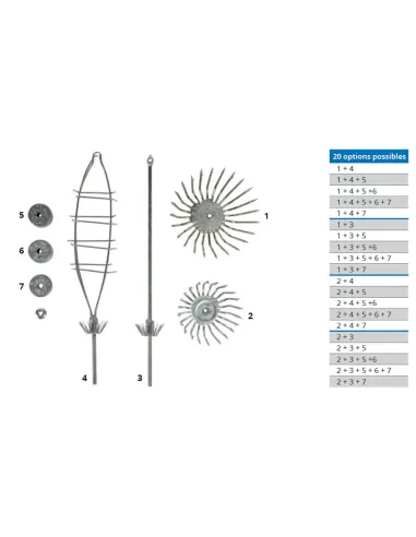 Ragot Totanara Squid Jig Kit 395,2 Gr Artificiale da Pesca Totanare e polpare Ragot