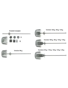 Ragot Totanara Squid Jig Needle (Adjustable Weight) 223,8 Gr Artificiale da Pesca Totanare e polpare Ragot