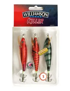 Williamson Siliconico Fish Kit 3Pcs 11 Gr Artificiale da Pesca Siliconici Williamson