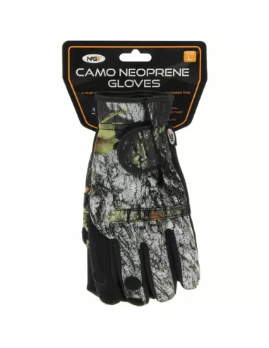 Ngt Guanti Pesca Camo Super Grip  Caccia