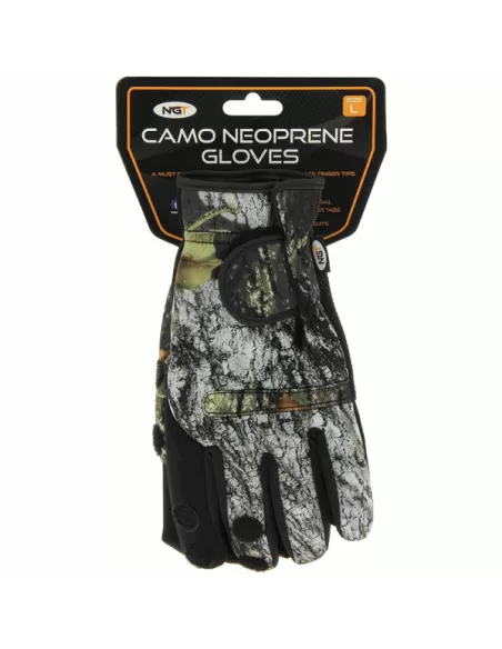 Ngt Guanti Pesca Camo Super Grip  Caccia