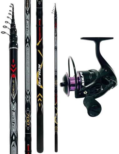 Kolpo Combo Pesca Bolognese Canna Everstorm Bolo Mulinello Solaris 4000 Kit Bolognese Kolpo
